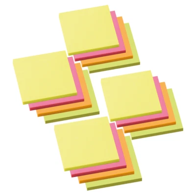 16x 100 Haftnotizen Notizzettel Klebezettel Soennecken 75x75mm neon bunt 5836 - Bild 1 von 3