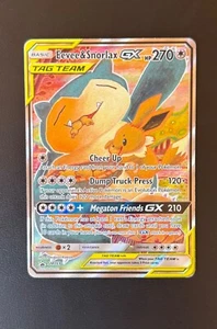 Eevee & Snorlax Gx Tag Team Pokémon 2019 Promo Sm169 - Picture 1 of 2
