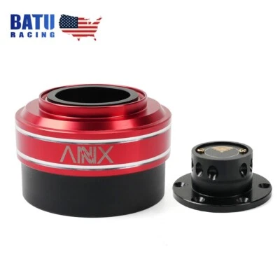 BATU Red Steering Wheel Quick Release+Wheel Base For Racing Simulator Simagic Moza