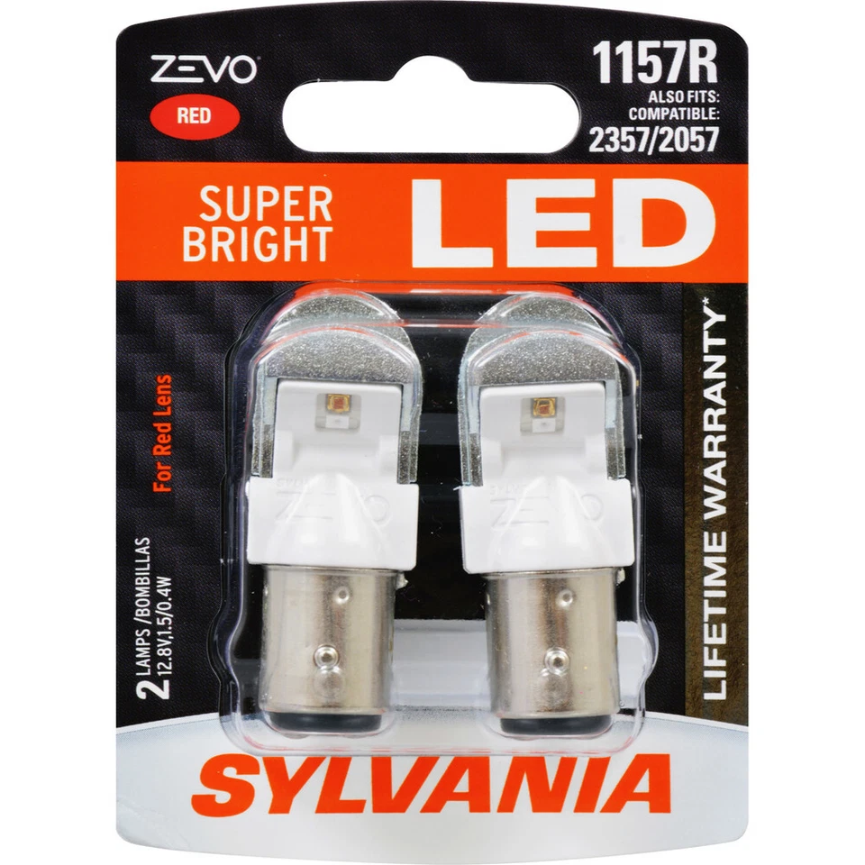 SYLVANIA - 1157 ZEVO LED Red Bulb - Bright LED Bulb (Contains 2 Bulbs) - Image 1 of 1