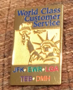 World Class Customer Service Pin JFK EWR LAGUARDIA TEB TMH AIRPORT PIN - Picture 1 of 1
