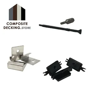 Composite Decking | Hidden Plastic T Fixings | Fasteners Starter Clips | Screws  - Picture 1 of 5