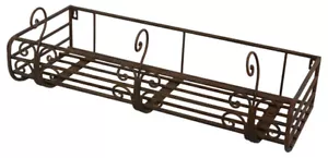 BALKONKASTEN WANDKORB BLUMENKASTEN ANTIK LANDHAUSSTIL GARTENDEKO METALL NEU - Bild 1 von 2