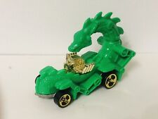Retro Hot Wheels 1987 Rodzilla Green Dragon Car Diecast Vintage Moveable Neck