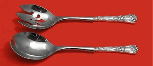 Iris by Durgin-Gorham Sterling Silver Salad Serving Set 2pc HH WS Custom - Picture 1 of 3