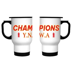 CHAMPIONS YNWA LIVERPOOL TRAVEL MUG PREMIUM STAINLESS STEEL INSULATED TEA COFFEE - Picture 1 of 3