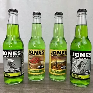 RARO Paquete de 4 Soda de Lanzamiento Especial Jones (Hatch Chile y Cal Y Manzana Verde) - Imagen 1 de 8