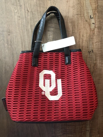 Alan Stuart Oklahoma Sooners Purse - Soft Sided/Magnetic Closure - New. Crimson Cover