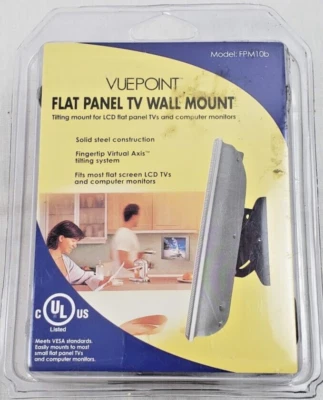 VUEPOINT FLAT PANEL TV TILTING WALL MOUNT FITS UP TO 50LBS FLATSCREEN NEW - Image 1 of 4