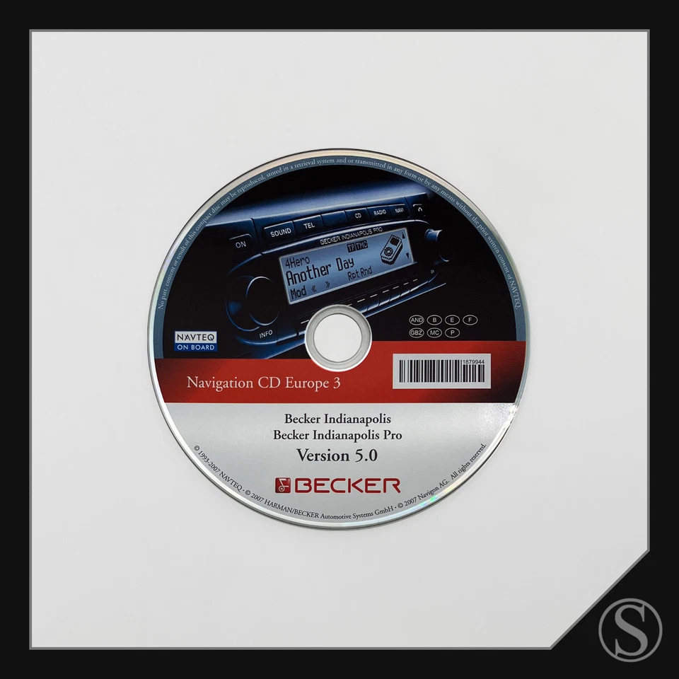Becker Navigation CD Europe 3 5.0 Navigationssoftware 1879.944 Indianapolis Pro - Bild 1 von 1