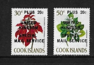 Cook Islands SC # 296b-c Plants, Overprinted . MNH - Picture 1 of 1