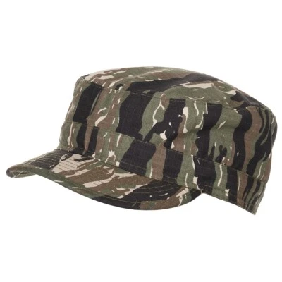 MAX Army US BDU Field Cap Hat Rip Stop Tiger Stripe Camo Army Style - Image 1 of 3