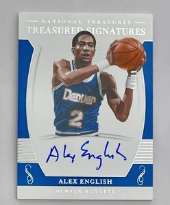 2018-19 Panini National Treasures ALEX ENGLISH Treasured Signatures Auto /99 HOF - Picture 1 of 2