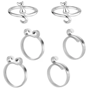 Anillo de ganchillo 6 piezas, 3 estilos anillo de tensión de ganchillo ajustable ganchillo dedo Ho... - Imagen 1 de 6