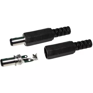 5x LED DC Verbinder mit Lötanschluss 5,5/2,1mm Hohlstecker 2-Pin; einfarbig - Picture 1 of 1