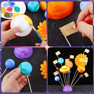 60 PCS Model Foam Ball Kit Includes 18 Mixed Sized Polystyrene Sphe - Picture 1 of 8