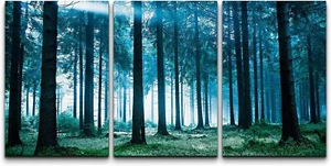 16"x24"-Forest Landscape Wall Art Nature Canvas Prints Set of 3 - Picture 1 of 5
