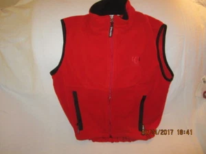 Preowned Men's Size Medium Red Pearl Izumi Fleece Vest - Picture 1 of 1
