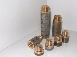 Hahnverlängerung Rotguß Rotguss Fitting Nippel Verlängerung 1/2" /12,5 bis 150mm - Bild 1 von 18