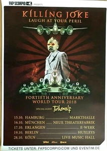 KILLING JOKE – TURBOWOLF 2018 TOUR - orig. Concert Poster - Konzert Plakat - A1 - Picture 1 of 1