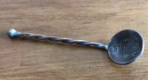 ANTIKER TEEDOSE LÖFFEL AUS EINER SKILLING DANSKE KM 1771 MÜNZE - Bild 1 von 8