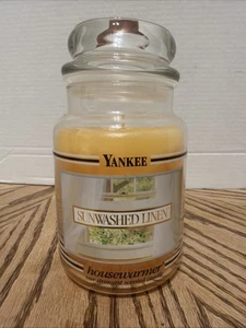 Yankee Candle Retirado "LINO LAVADO AL SOL" ~ Grande 22 OZ RARO DIFÍCIL DE ENCONTRAR NUEVO - Imagen 1 de 7