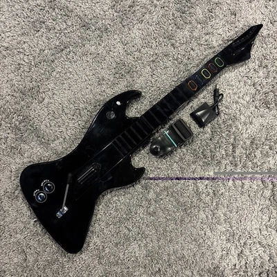 PlayStation 3 - Psyclone Rock Band Black Axe Guitar w/ Dongle PSE3300 - Tested - Image 1 of 4