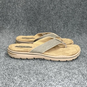 Skechers Rosen Sandalen Herren 10 khaki sportlich Outdoor Sommer Strand Flip Flops - Bild 1 von 12
