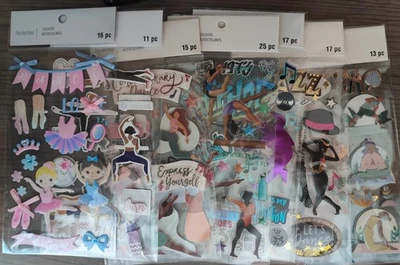 Nuevas pegatinas álbum de recortes contemporáneo jazz ballet danza yoga barra gimnasia Foto 1 de 4