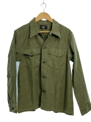 RRL REVERSE SATEEN OVERSHIRT Jacket M Cotton GRN _#256 - Image 1 of 4