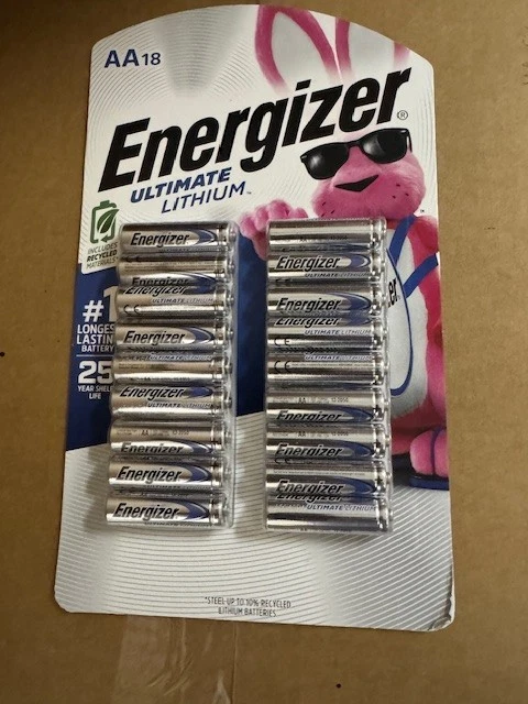 Energizer Ultimate Lithium AA 1.5V Batteries - 18 Count FREE SHIPPING - Image 1 of 1