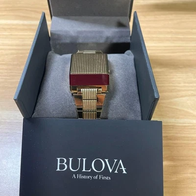 OROLOGIO DA POLSO UOMO BULOVA COMPUTRON 97C110 USATO DAL GIAPPONE CONFERMATO FUNZIONANTE - Immagine 1 di 4