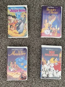 **RARE** Lot Of 4 Disney Black Diamond VHS Tapes - Picture 1 of 9