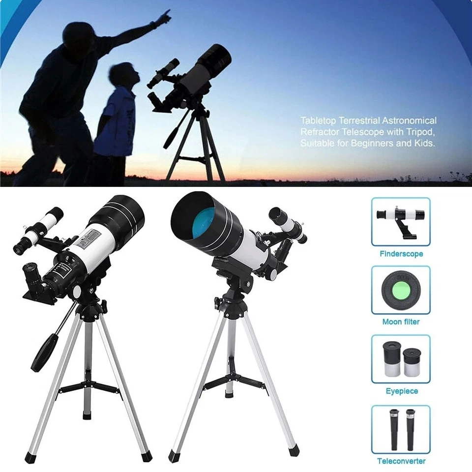 Teleskop für Kinder Anfänger 150X 70mm HD Fernrohr Teleskop für Astronomie Set - Bild 1 von 4
