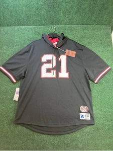 Herren Atlanta Falcons Deion Sanders Mitchell & Ness Mesh Hoodie Gr. 2XL DEFEKT - Bild 1 von 10