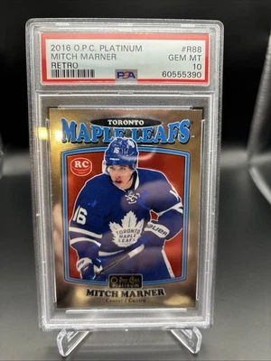 PSA 10 GEM MINT MITCH MARNER 2016/17 O-Pee-Chee Platinum RETRO ROOKIE! RC - Image 1 of 2