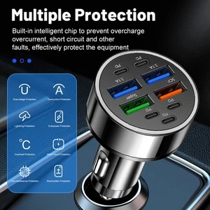 Chargeur Voiture Robuste avec Design Intelligent pour Charge Rapide et Sûre des - Photo 1 sur 12