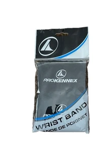 PRO KENNEX Wristbands 2 Each In Pack. White/Black Logo Design AYWS 1801. New - Picture 1 of 2