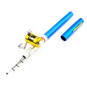 Pen-Shaped Fishing Rod, Fishing Tackle, Rod And Reel Set, Extendable, Compact, _ - Picture 1 of 7