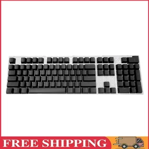 104pcs Universal Mechanical Keyboard Keycaps PC Bakclit Key Cap Set (Black) - Bild 1 von 9