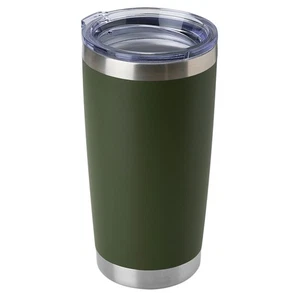 Bicchiere sfuso in acciaio inox 20 oz con coperchio, doppia parete isolato sottovuoto trav... - Foto 1 di 7