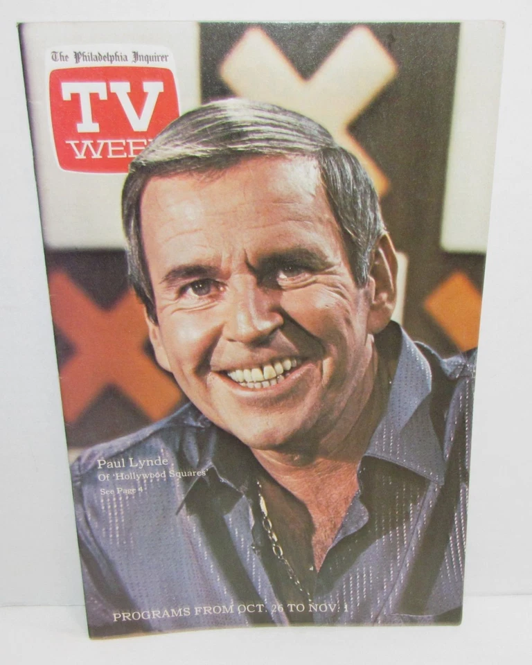 1980 Philadelphia Inquirer TV Week Paul Lynde The Hollywood Squares on cover Foto 1 de 1