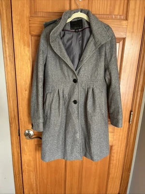 Chaquetón Attention Gris Mezcla Lana Mujer Talla S Chaqueta Clásica Preppy Carrera Foto 1 de 4