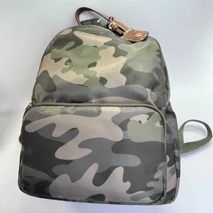 Tommy Hilfiger Julia Camo Dome Backpack Nylon Medium Zip Tote Daypack - Picture 1 of 14