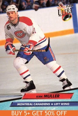 1992-93 Ultra #107 Kirk Muller Montreal Canadiens Hockey - Image 1 of 2