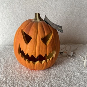 Vintage 1994 HallowScream Nightmare Collection Light Up Pumpkin Halloween Decor - Picture 1 of 10