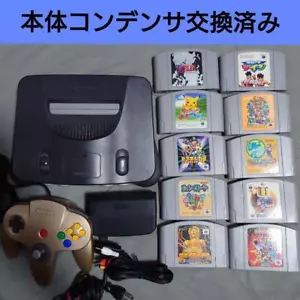 Console Nintendo 64 Nera +10 Software, Controller, Cavi, Testata Spedizione Gratuita - Foto 1 di 3