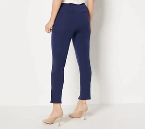 Isaac Mizrahi Live! Regular 24/7 Stretch Pants Dark Navy 30 New - Picture 1 of 1