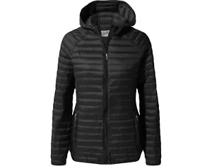 Craghoppers Venta Lite weather resistant Down hooded jacket 8 Black BNWT -75% - Picture 1 of 5