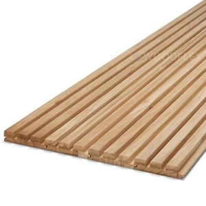 WOODFLEX Outdoor Indoor Solid Hard Wood Slat Wall Ceiling Cladding - 2700mm - Picture 1 of 21